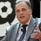Javier Tebas, presidente de LaLiga (liga española de fútbol profesional), en una imagen del pasado marzo.