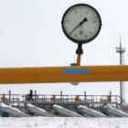 Imagen de las instalaciones de la estación de medición de gas de Sudzha, en la frontera de Rusia y U
