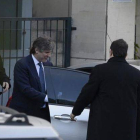 El vicepresidente argentino, Amado Boudou, saliendo ayer de un tribunal en Buenos Aires.
