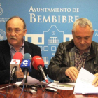 Otero y Fernández, ayer durante su comparecencia.