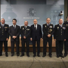 Toma de posesión de los nuevos jefes de policía, ayer, en la sede del Ministerio.