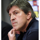 Jordi Roura se centra en el partido ante el Mallorca.