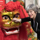 Theresa May, en su viaje oficial a China.