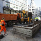 La calle de Ordoño ahora en obras