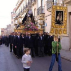 La Virgen de la Soledad en un momento de la procesión