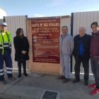 El equipo de Gobierno a la entrada del punto de transferencia. DL