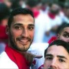 Los miembros de la Manada, durante las fiestas de San Fermín del 2016.