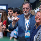 El presidente del Gobierno, Mariano Rajoy, en la convención nacional del PP en Sevilla.