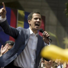 Juan Guaidó autoproclamado como presidente interino de Venezuela.