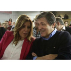 Susana Díaz y Javier Fernández.