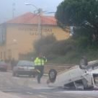Imagen del accidente que se produjo el viernes en Nogarejas, en el que no se registraron víctimas
