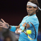 Nadal devuelve la pelota al alemán Philipp Kohlschreiber durante la segunda ronda del torneo.