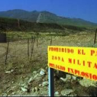 El campo de tiro de El Teleno, donde realizan prácticas los militares, está cerrado a los civiles