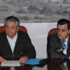 Rufino Puente y el alcalde de Villaquilambre, Lázaro García, anunciaron ayer el fin del proyecto.