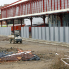 El vallado que acordona ya el pasillo ferroviario. MARCIANO PÉREZ