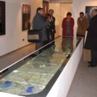 Vista parcial de la exposición de la nueva sala cultural de Caja España
