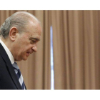 El ministro del Interior, Jorge Fernández Díaz, durante una comparecencia.