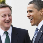 Cameron (izquierda) y Obama, en un encuentro en Londres, en abril del 2009.