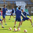 Los jugadores culturalistas durante uno de sus entrenamientos.