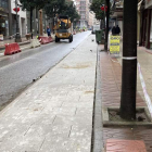 Obras en la avenida de la Puebla por la Zona de Bajas Emisiones. DL