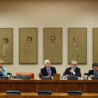 La comisión de Defensa con la silla vacía del ministro Pedro Morenés.