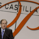 El presidente de la Junta, Juan Vicente Herrera, durante su discurso del viernes.