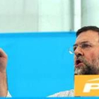 Mariano Rajoy, ayer durante un discurso en la fiesta regional del PP en Cantabria