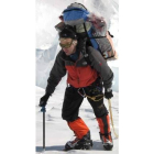 El montañero leonés Jesús Calleja, durante su expedición al McKinley, en Alaska, en el 2006