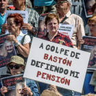 Una fotografía de archivo de una concentración de pensionistas en mayo del 2018.