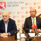 Álvarez Canal y Castañón, ayer en la Diputación leonesa. RAMIRO