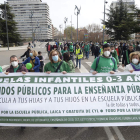 La marcha pidió plazas públicas de 0 a 3 años. EFE