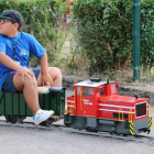 El tren portátil que recorrerá el Museo de la Energía. DL
