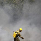 Imagen de archivo del incendio forestal registrado en Quintanilla del Monte.