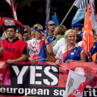 Miles de trabajadores europeos se manifiestan en la ciudad polaca de Breslavia.