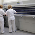 El trabajo en la farmacia se agiliza.