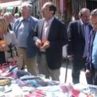 Isabel Carrasco, Francisco Castañón y Luis Aznar, ayer en La Pola de Gordón