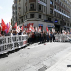 La protesta de León capital se produjo en torno a la sede de Fele.