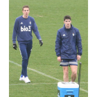 Djordjevic y Melero pueden entrar hoy en el once de la Deportiva ante el Llagostera. L. DE LA MATA