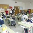 Imagen de archivo del aula de un colegio de León, que en fechas próximas tendrá nuevo director
