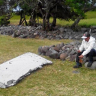 Una de las piezas encontradas que puede ser parte del vuelo MH370 de Malaysia Airlines desaparecido en marzo de 2014.