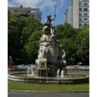 Fuente de Neptuno en el Parque de San Francisco, que se ubica en la capital