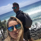 Los bercianos Esther García y Javier González, en su nuevo destino en la ciudad australiana de Gold Coast