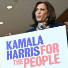 Kamala Harris, senadora por California que aspira a convertirse en candidata por el Partido Demócrata.