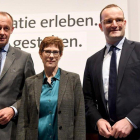 De izquerda a derecha Friedrich Merz, Annegret Kramp-Karrenbauer y Jens Spahn