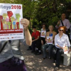 Cartel que anuncia la manifestación en la Plaza de Don Gutierre el 1º de mayo.
