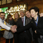 Marín con su equipo