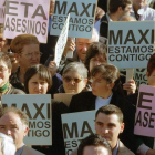 Una manifestación multitudinaria recorrió las calles de Santa Elena tras el atentado. RAMIRO