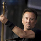 El músico norteamericano Bruce Springsteen durante un concierto