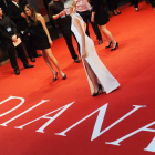 Naomi Watts, el jueves en Leicester Square, antes de la presentación de la película.