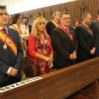 Fernández, Carrasco y los alcaldes de Valverde, Villaturiel y Valdefresno.